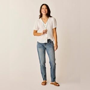 Carve Designs Blue Straight Leg Jeans